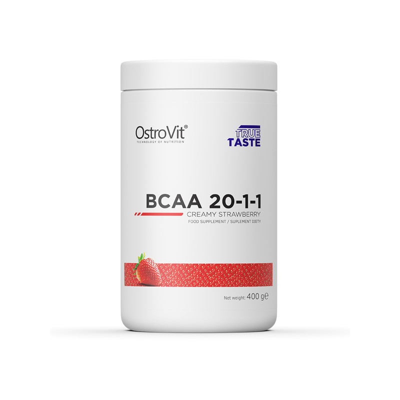 OSTROVIT BCAA 20-1-1 400g truskawka OSTROVIT BCAA 20-1-1 400g truskawka