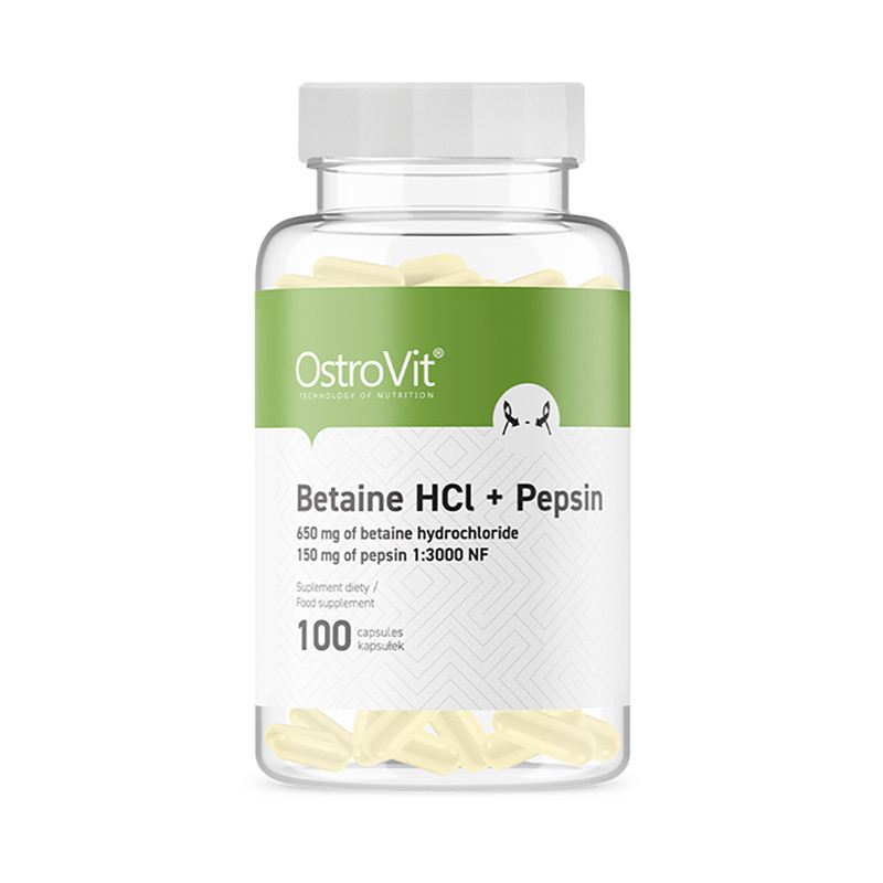 OSTROVIT BETAINE HCL + PEPSIN 100 kaps OSTROVIT BETAINE HCL + PEPSIN 100 kaps