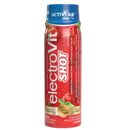 ACTIVLAB ELECTROVIT SHOT 80ml trusk-poziomkowy