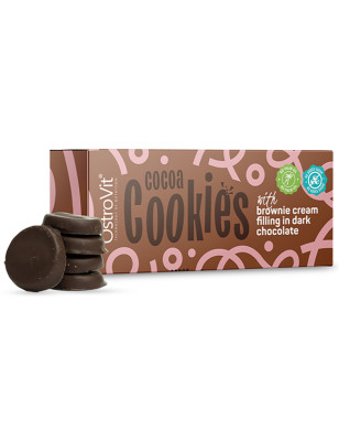 OSTROVIT COCOA COOKIES with BROWNIE CHOCOLATE 128g