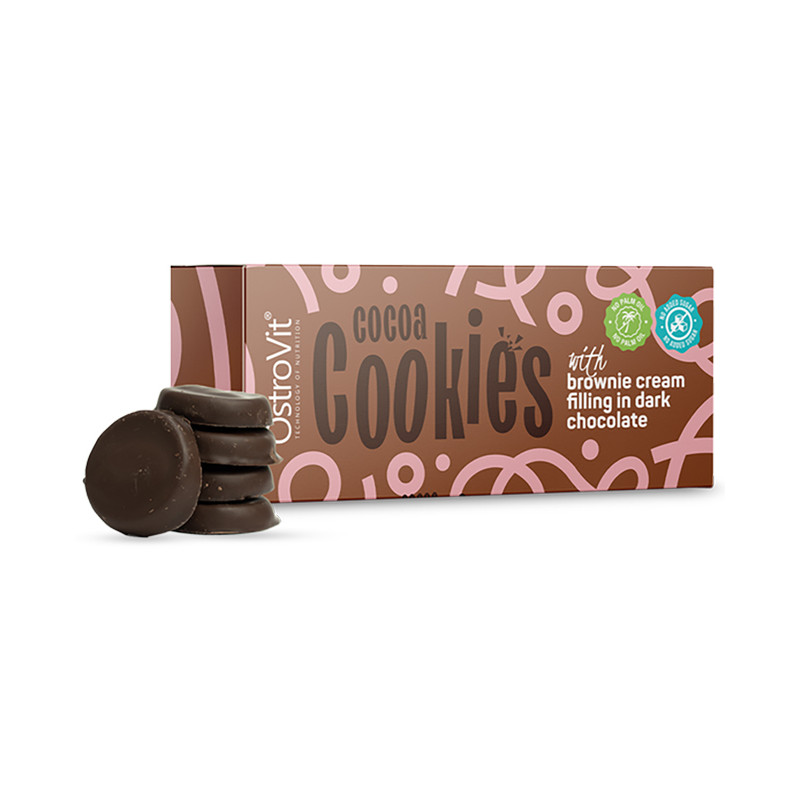 OSTROVIT COCOA COOKIES with BROWNIE CHOCOLATE 128g OSTROVIT COCOA COOKIES with BROWNIE CHOCOLATE 128g