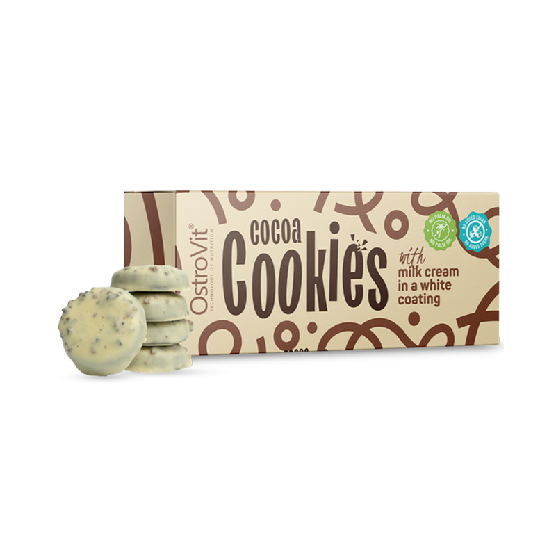 OSTROVIT COCOA COOKIES with MILK CREAM IN WHI 128g OSTROVIT COCOA COOKIES with MILK CREAM IN WHI 128g