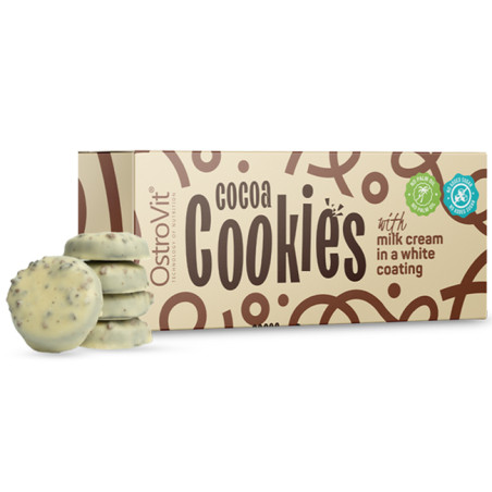 OSTROVIT COCOA COOKIES with MILK CREAM IN WHI 128g