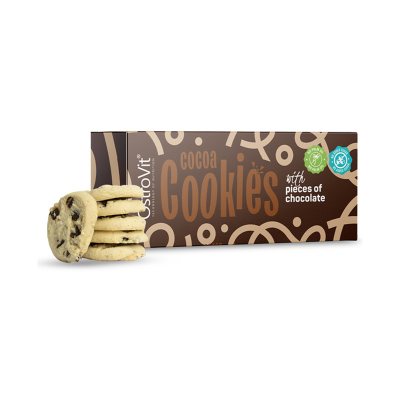 OSTROVIT COCOA COOKIES with PIECES CHOCOLATE 130g OSTROVIT COCOA COOKIES with PIECES CHOCOLATE 130g