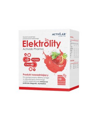 ACTIVLAB PHARMA ELEKTROLITY truskawka 10 x 5g sasz