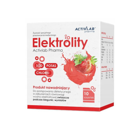 ACTIVLAB PHARMA ELEKTROLITY truskawka 10 x 5g sasz