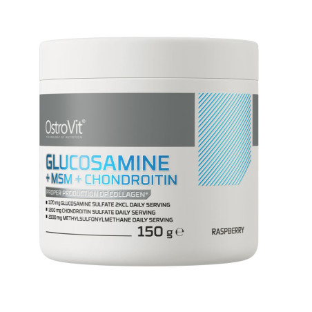 OSTROVIT GLUCOSAMINE+MSM+CHONDROITIN 150g raspberr
