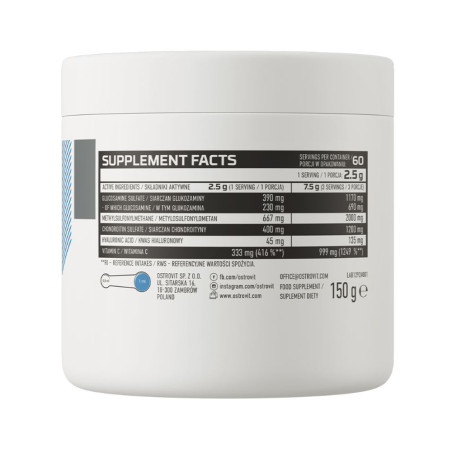 OSTROVIT GLUCOSAMINE+MSM+CHONDROITIN 150g raspberr