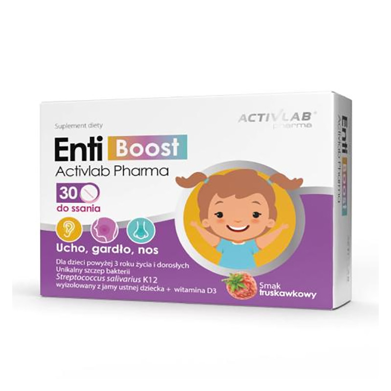 ACTIVLAB PHARMA ENTIBOOST 30 tabl truskawka ACTIVLAB PHARMA ENTIBOOST 30 tabl truskawka