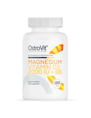 OSTROVIT MAGNESIUM+VITAMIN D3 2000 IU+B6 120tabl