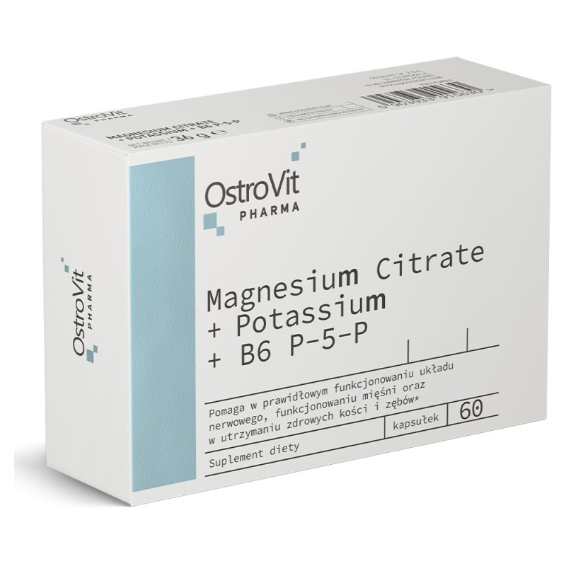 OSTROVIT PHARMA MAGNESIUM CITRATE+POTASSIUM+B6 60k OSTROVIT PHARMA MAGNESIUM CITRATE+POTASSIUM+B6 60k