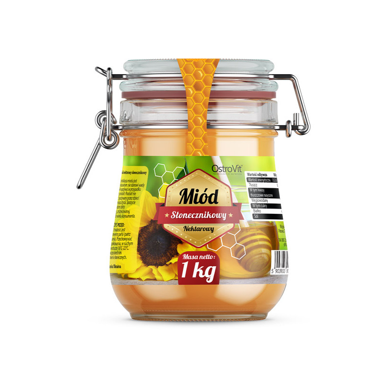 OSTROVIT MIÓD SŁONECZNIOWY - 1000g OSTROVIT MIÓD SŁONECZNIOWY - 1000g