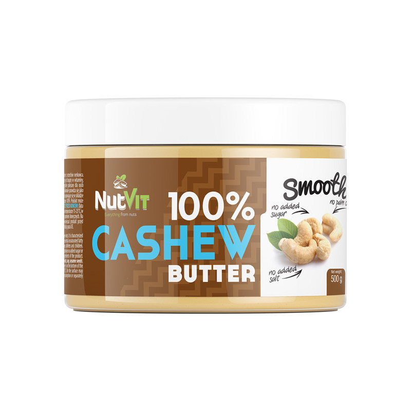 OSTROVIT NutVit 100% Cashew Butter Smooth 500g OSTROVIT NutVit 100% Cashew Butter Smooth 500g