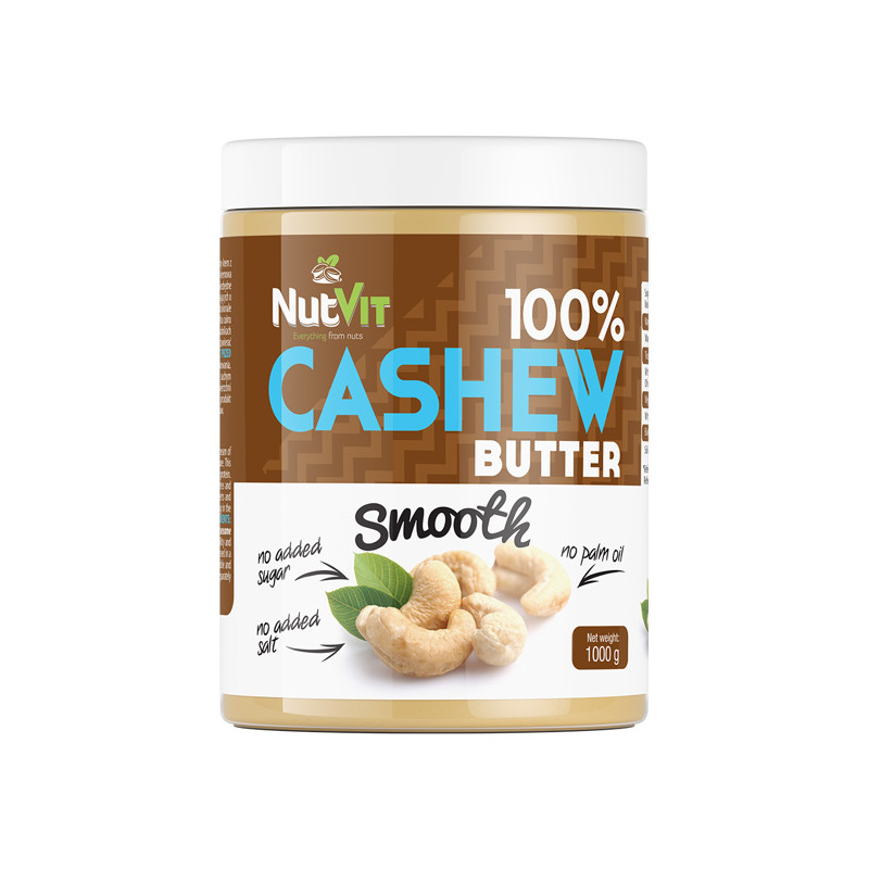 OSTROVIT NutVit 100% Cashew Butter Smooth 1000g OSTROVIT NutVit 100% Cashew Butter Smooth 1000g