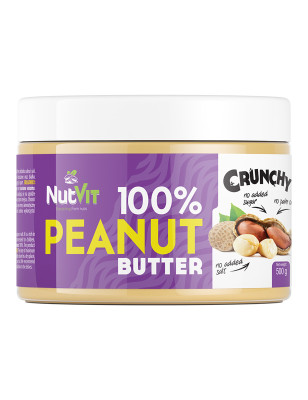 OSTROVIT NutVit 100% Peanut Butter Crunchy 500g