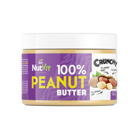 OSTROVIT NutVit 100% Peanut Butter Crunchy 500g