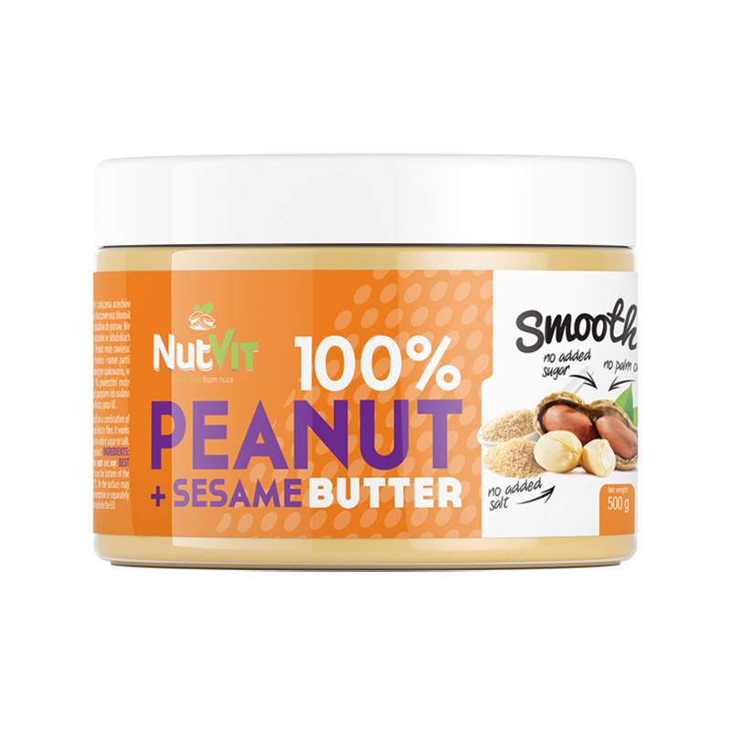 OSTROVIT NutVit Peanut Butter + Sesame 500g  OSTROVIT NutVit Peanut Butter + Sesame 500g