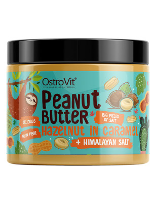 OSTROVIT PEANUT BUTTER CH+HAZ. IN CARAMEL 500g cr 