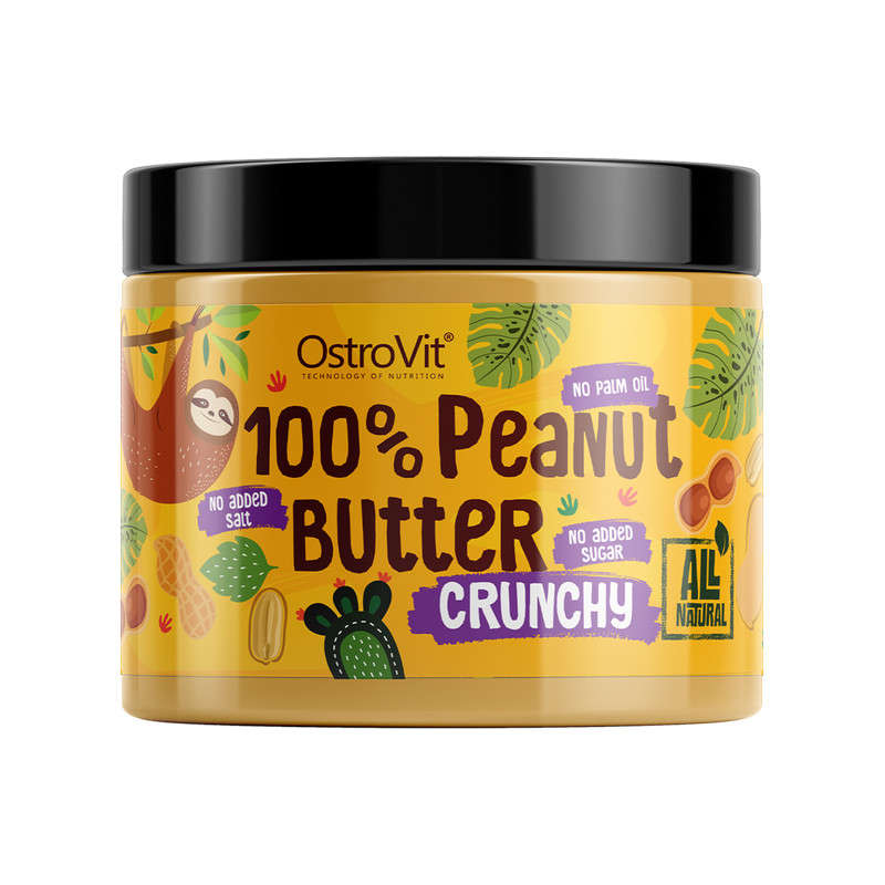 OSTROVIT 100% PEANUT BUTTER 500g crunchy OSTROVIT 100% PEANUT BUTTER 500g crunchy