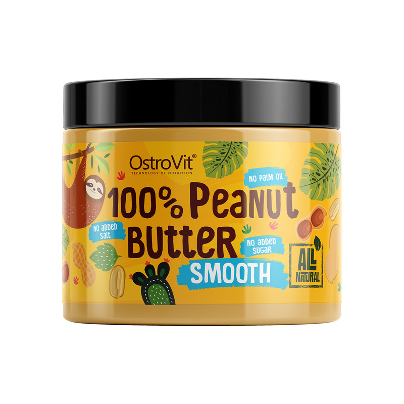OSTROVIT 100% PEANUT BUTTER 500g smooth  OSTROVIT 100% PEANUT BUTTER 500g smooth
