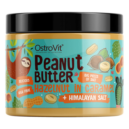 OSTROVIT PEANUT BUTTER+HAZELNUT IN CARAMEL 500g