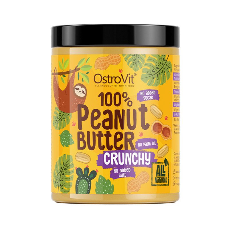 OSTROVIT 100% PEANUT BUTTER 1000g crunchy OSTROVIT 100% PEANUT BUTTER 1000g crunchy