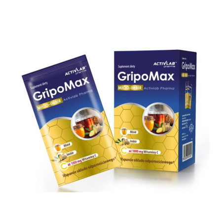 ACTIVLAB PHARMA GRIPOMAX IMBIR+ MIÓD 10 sasz.