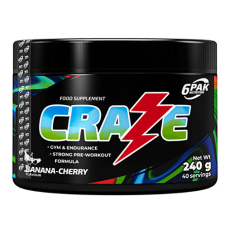 6PAK CRAZE 240g Banana Cherry