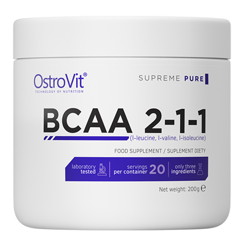 OSTROVIT SUPREME PURE BCAA 2-1-1 200g OSTROVIT SUPREME PURE BCAA 2-1-1 200g