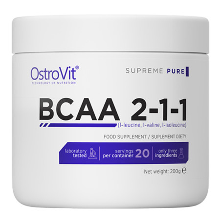 OSTROVIT SUPREME PURE BCAA 2-1-1 200g 