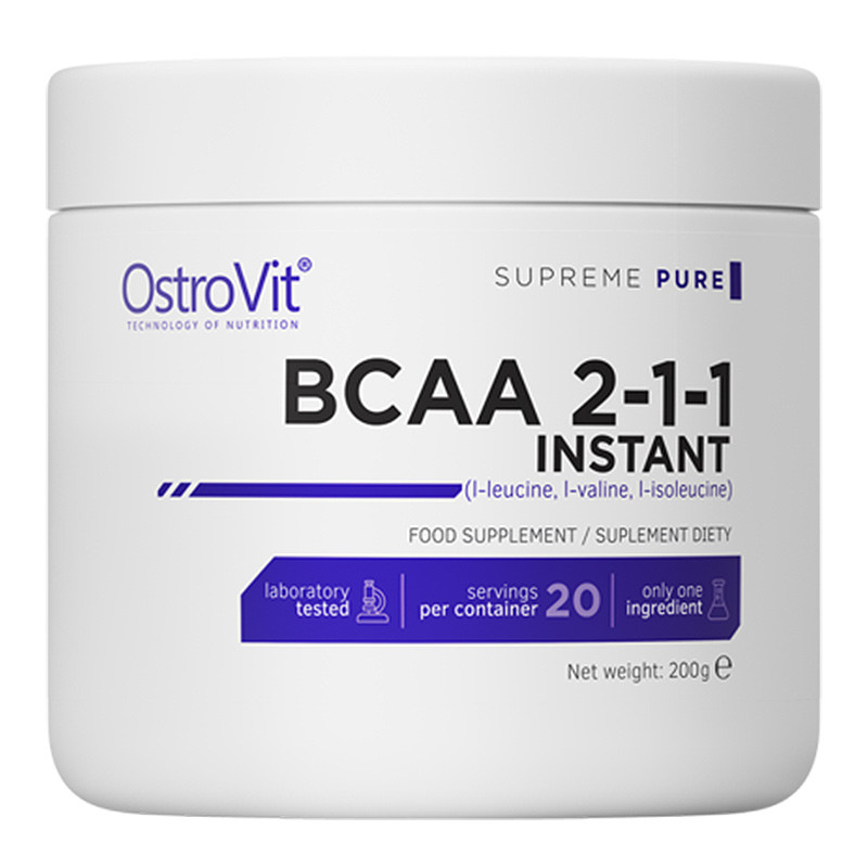 OSTROVIT SUPREME PURE BCAA 2-1-1 200g instant OSTROVIT SUPREME PURE BCAA 2-1-1 200g instant