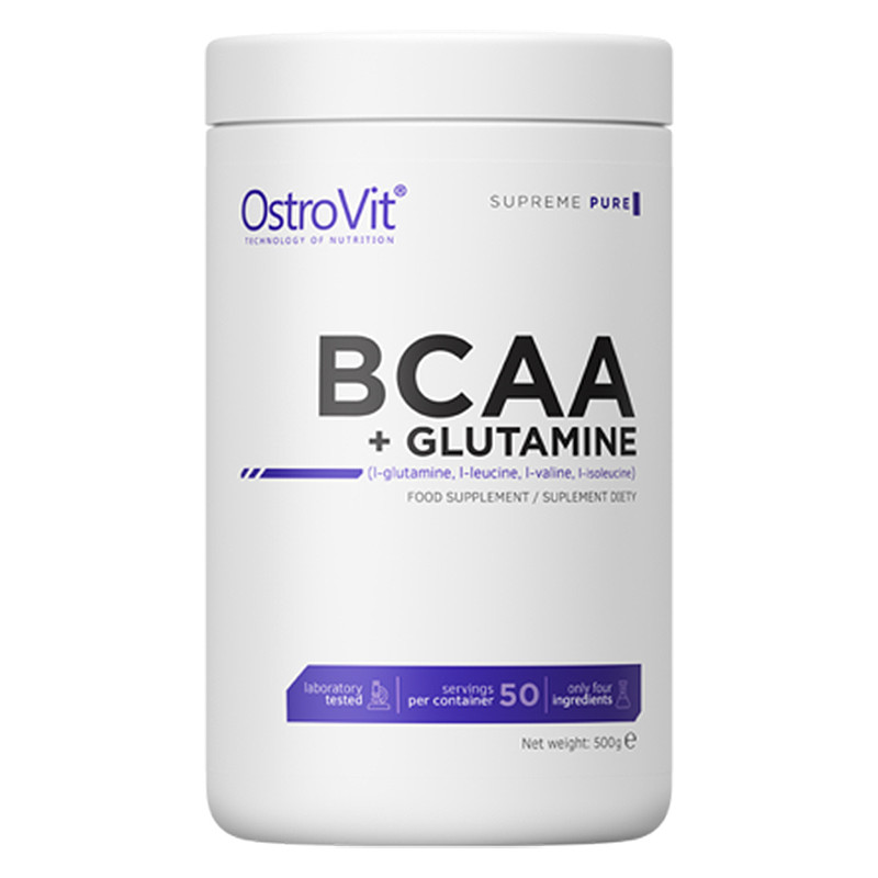 OSTROVIT SUPREME PURE BCAA + GLUTAMINA 500g  OSTROVIT SUPREME PURE BCAA + GLUTAMINA 500g