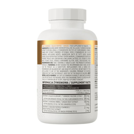 OSTROVIT TURMERIC+BLACK PEPPER+GINGER 90 kaps vege
