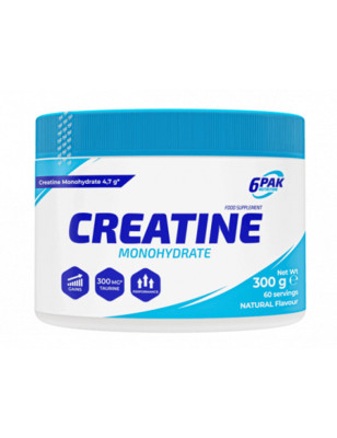 6PAK CREATINE MONOHYDRATE 300g pure
