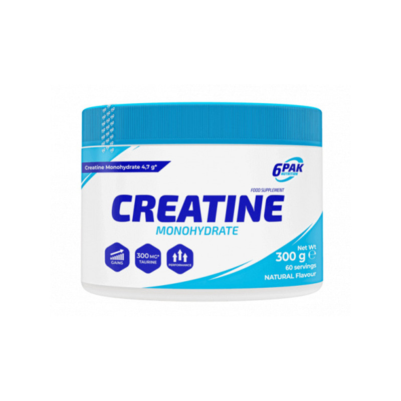 6PAK CREATINE MONOHYDRATE 300g pure 6PAK CREATINE MONOHYDRATE 300g pure