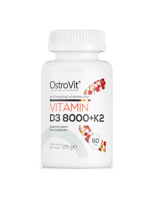 OSTROVIT WITAMIN D3 8000 + K2 - 60tabl
