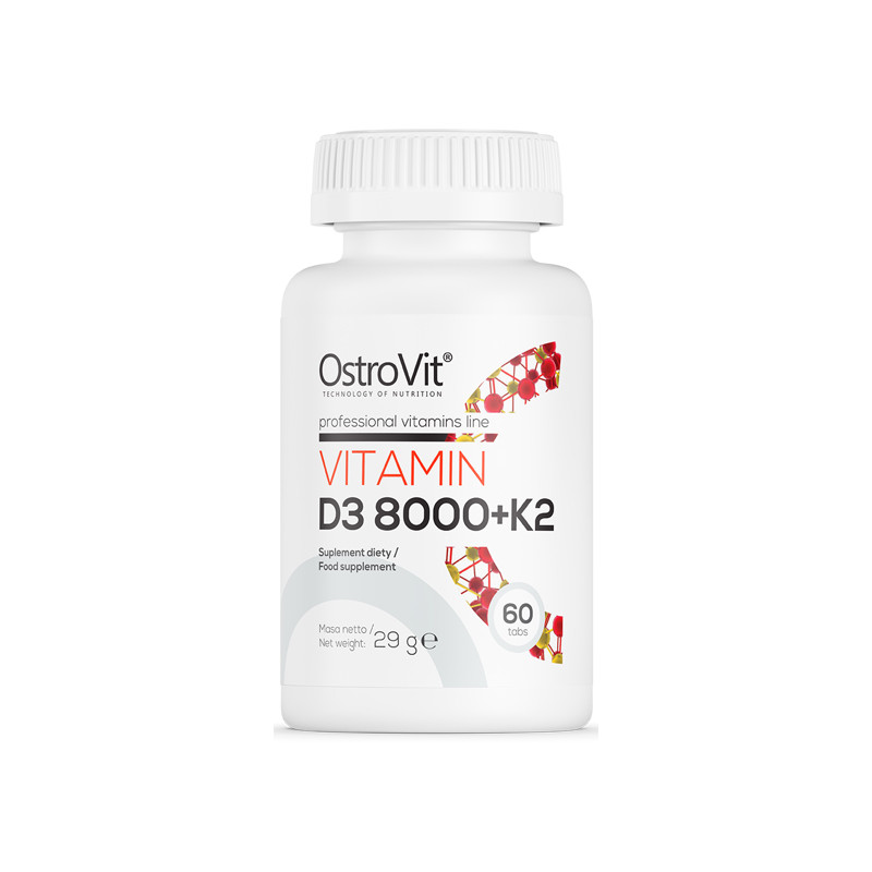 OSTROVIT WITAMIN D3 8000 + K2 - 60tabl