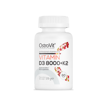 OSTROVIT WITAMIN D3 8000 + K2 - 60tabl