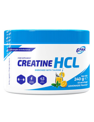 6PAK CREATINE HCL 240g Lemonade