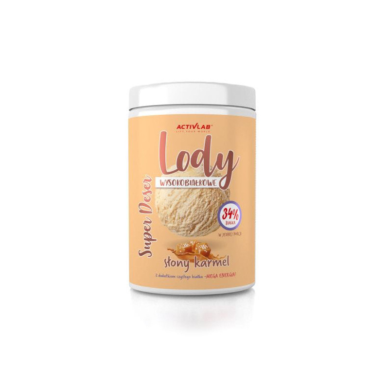 ACTIVLAB LODY WYSOKOBIAŁKOWE - 400g słony karmel ACTIVLAB LODY WYSOKOBIAŁKOWE - 400g słony karmel