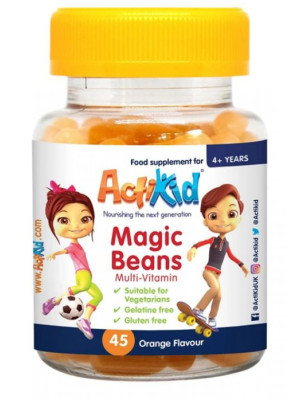 ACTIKID MAGIC BEANS MULTI-VITAMIN orange-45gummies