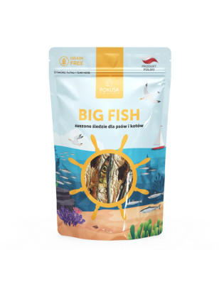 POKUSA BIG FISH susz. sledzie dla psow i kotów 60g