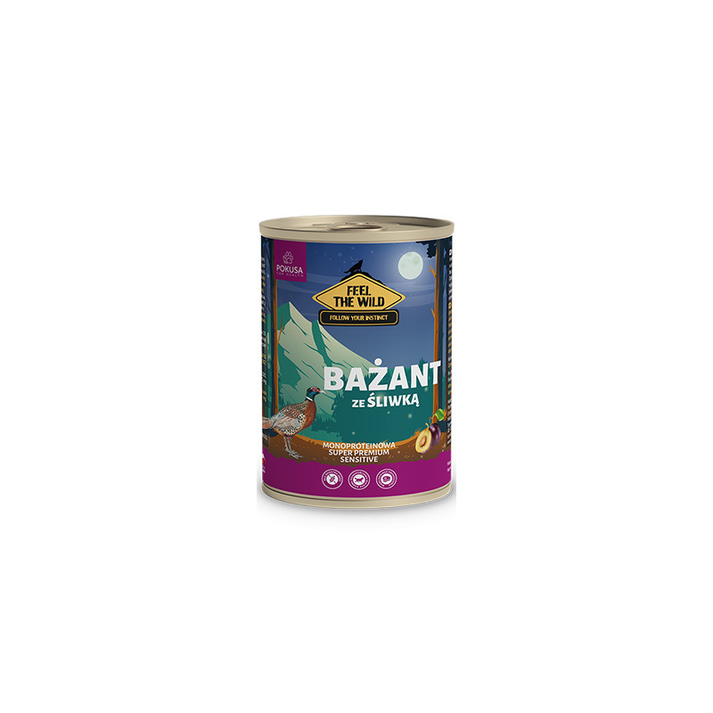 POKUSA KARMA MOKRA BAŻANT ZE ŚLIWKĄ 400g POKUSA KARMA MOKRA BAŻANT ZE ŚLIWKĄ 400g