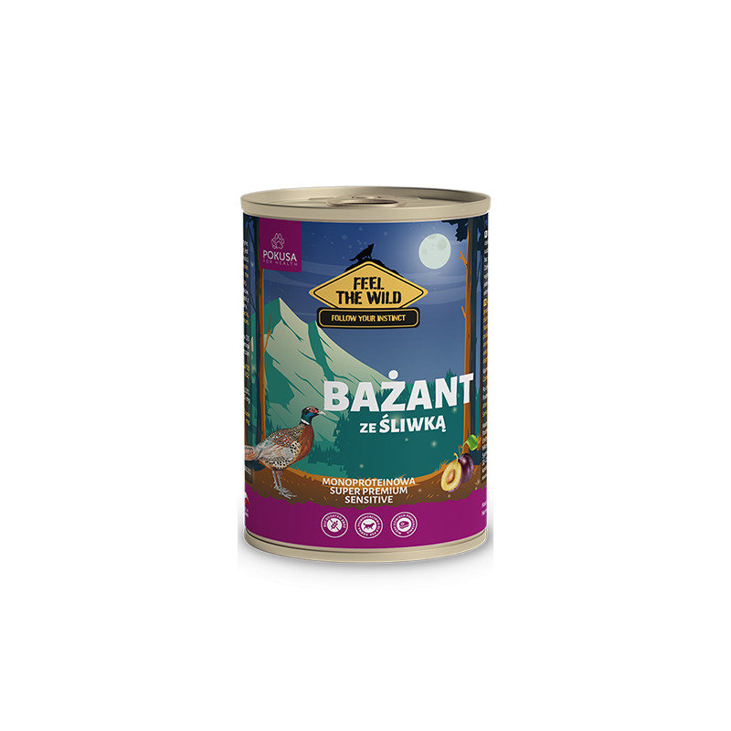 POKUSA KARMA MOKRA BAŻANT ZE ŚLIWKĄ 800g POKUSA KARMA MOKRA BAŻANT ZE ŚLIWKĄ 800g