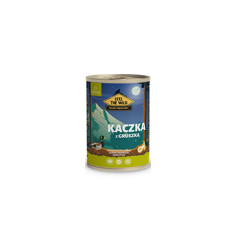 POKUSA KARMA MOKRA KACZKA Z GRUSZKĄ 400g POKUSA KARMA MOKRA KACZKA Z GRUSZKĄ 400g