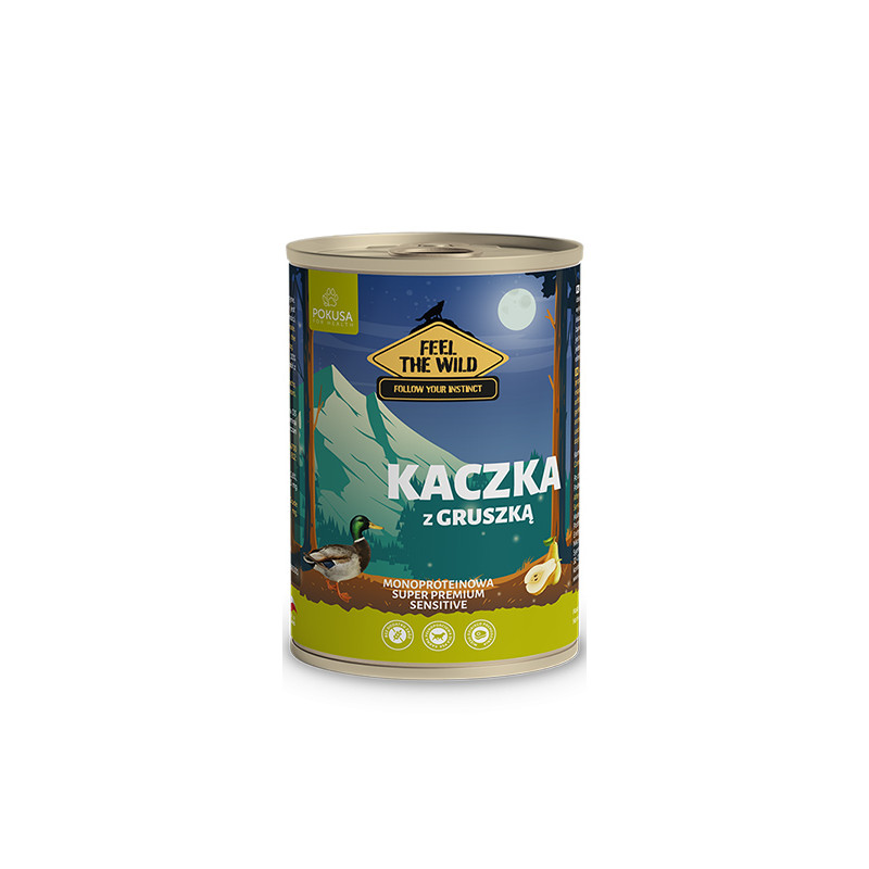 POKUSA KARMA MOKRA KACZKA Z GRUSZKĄ 800g POKUSA KARMA MOKRA KACZKA Z GRUSZKĄ 800g