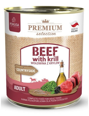 POKUSA KARMA MOKRA PREM. SEL. 100% wołowina-800g