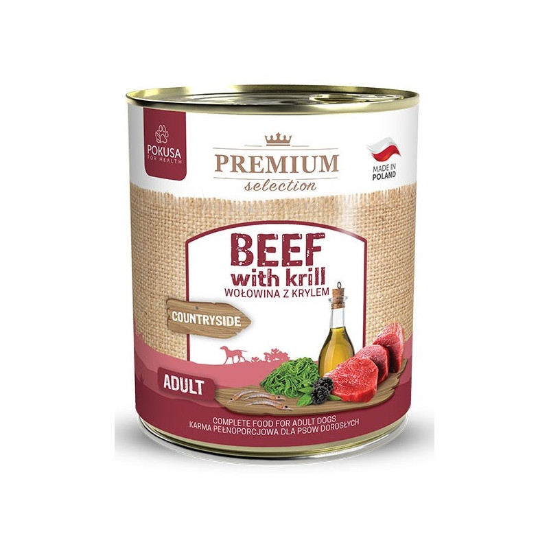 POKUSA KARMA MOKRA PREM. SEL. 100% wołowina-800g POKUSA KARMA MOKRA PREM. SEL. 100% wołowina-800g