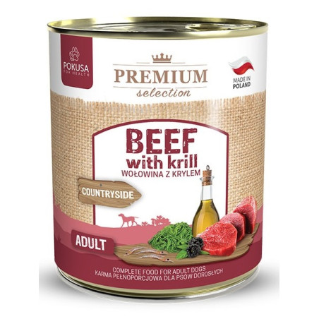POKUSA KARMA MOKRA PREM. SEL. 100% wołowina-800g