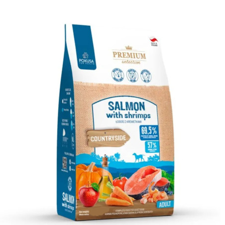 POKUSA KARMA SUCHA PREM. ŁOSOŚ Z KREWET.3kg ADULT